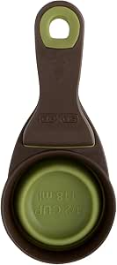 Dexas gobelet doseur de croquettes retractable 1Couleur: Vert 1Contenance: 473ml