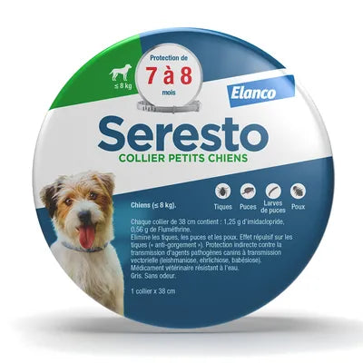 Seresto Collier antiparasitaire pour chien 1Option: Chien de moins de 8kg x2