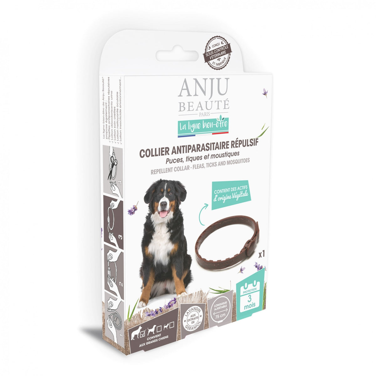 Collier antiparasitaire répulsif chien