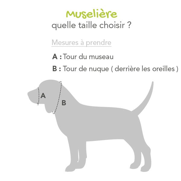 Museliere en nylon pour chien