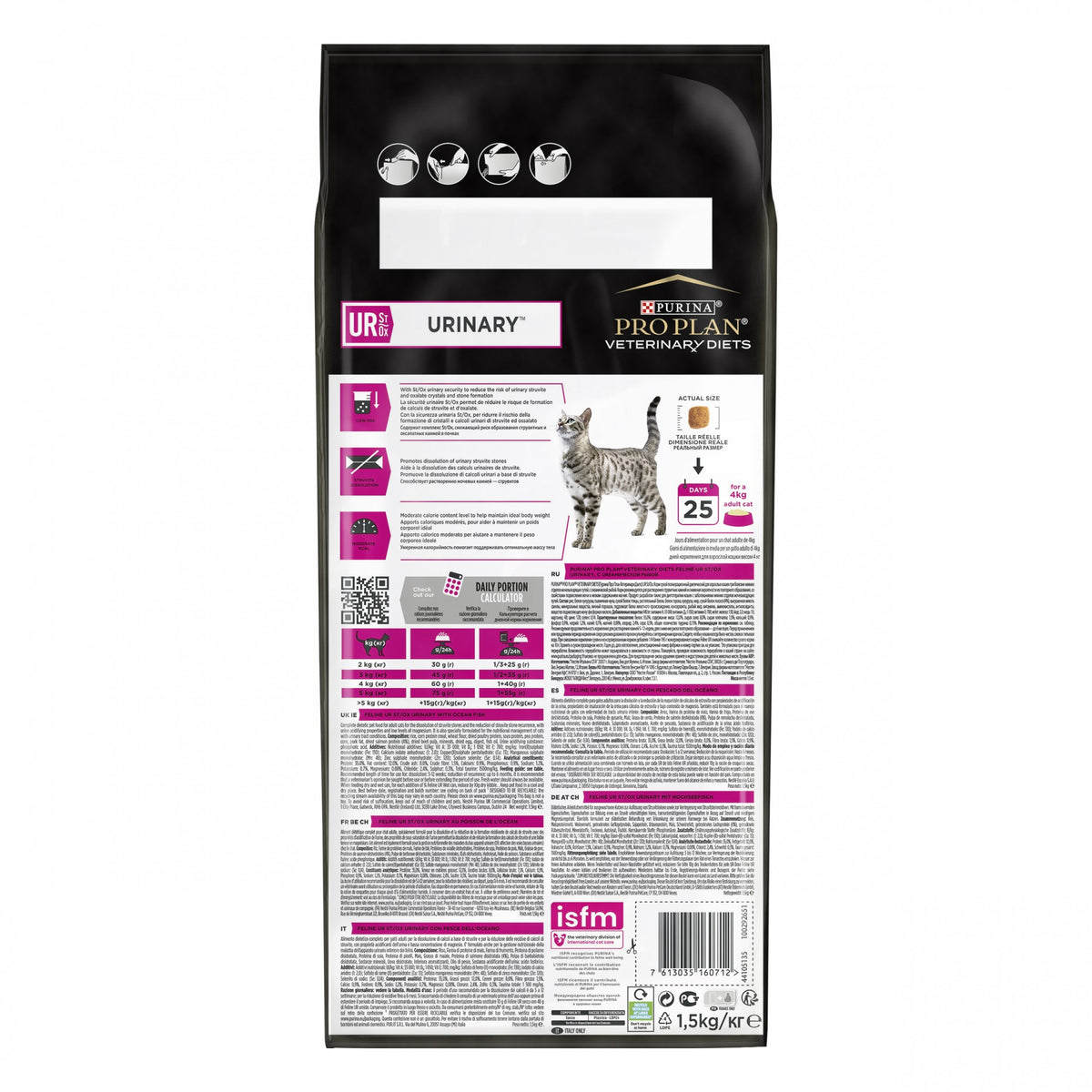 Pro Plan Veterinary Diets UR St/Ox Urinary au Poisson – Croquettes pour chat